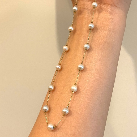 Akoya Pearl Necklace 18K - Picture 3 of 4